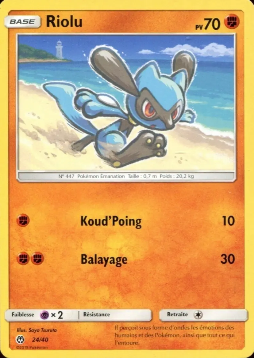 Carte Pokémon Riolu #24 — 2018 Promo McDonald's