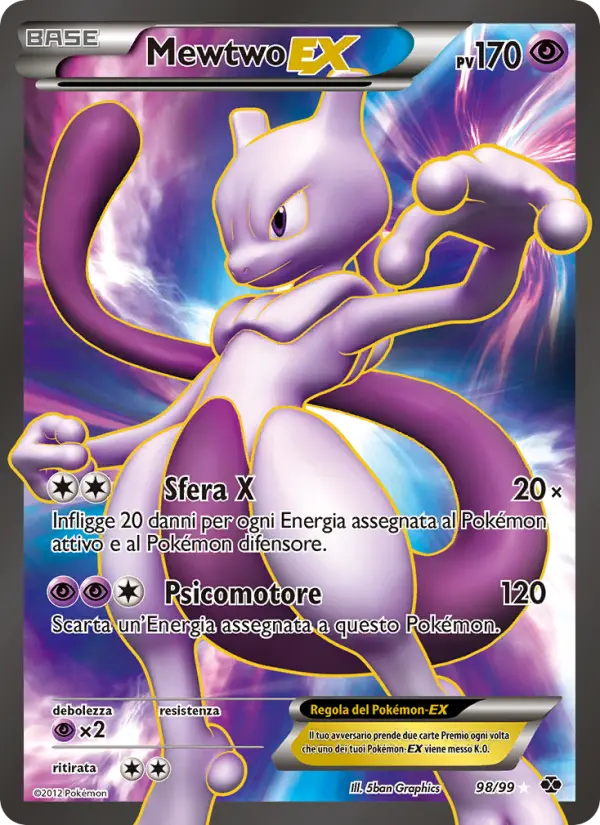 Carte Pokémon Mewtwo-EX #98 — Destinées Futures