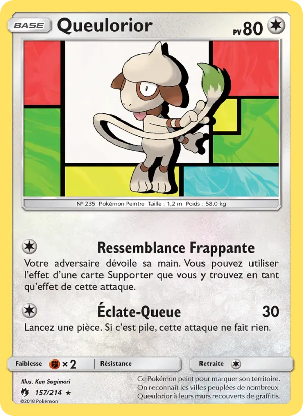 Carte Pokémon Queulorior #157 — Tonnerre Perdu
