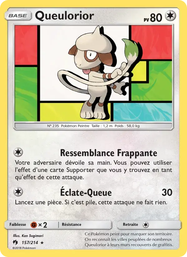 Carte Pokémon Queulorior #157 — Tonnerre Perdu