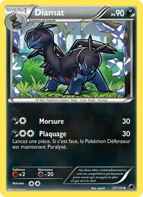 Carte Pokémon Diamat #77 — Glaciation Plasma
