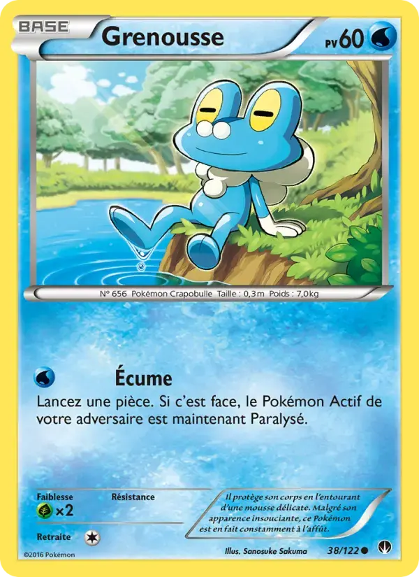 Carte Pokémon Grenousse #38 — Rupture Turbo