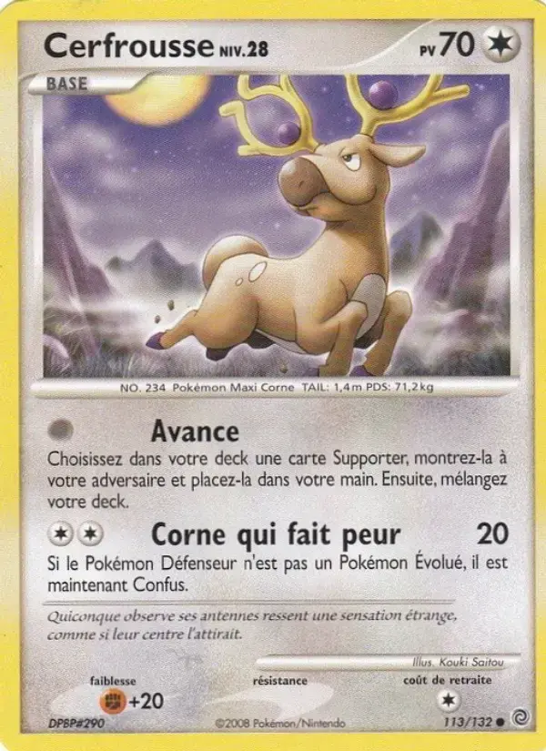 Carte Pokémon Cerfrousse #113 — Merveilles Secrètes