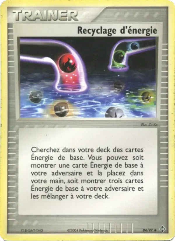 Carte Pokémon Recyclage d'énergie #84 — Dragon