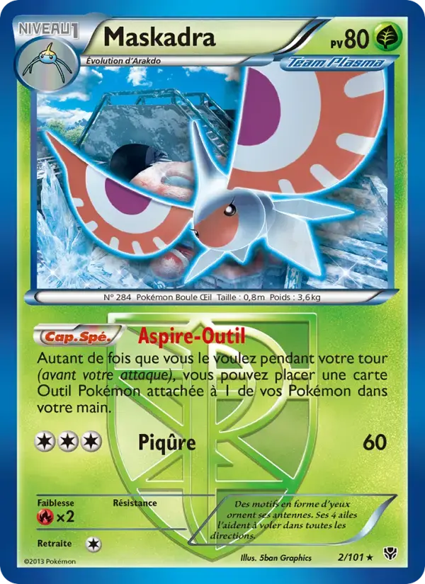 Carte Pokémon Maskadra #2 — Explosion Plasma