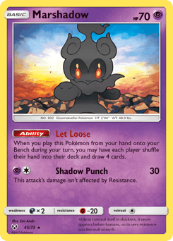 Carte Pokémon Marshadow #45 — Légendes Brillantes