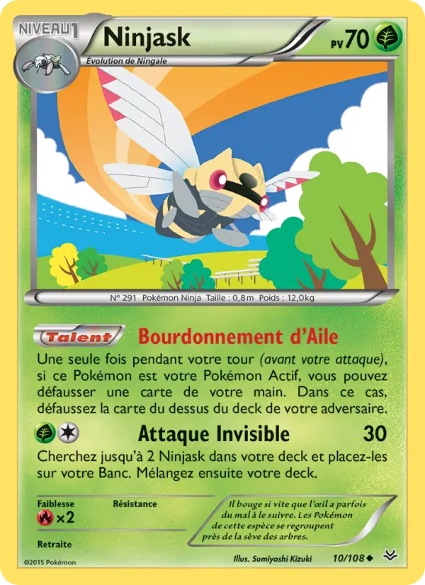 Carte Pokémon Ninjask #10 — Ciel Rugissant