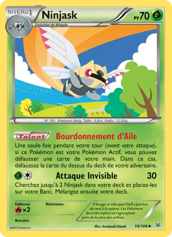 Carte Pokémon Ninjask #10 — Ciel Rugissant