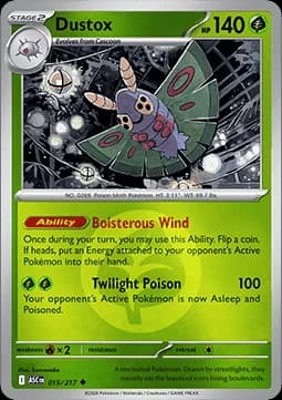 Dustox #015 Non Holo — Ascended Heroes