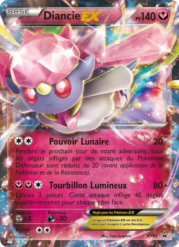 Carte Pokémon Diancie EX #XY43 — Promos X&Y