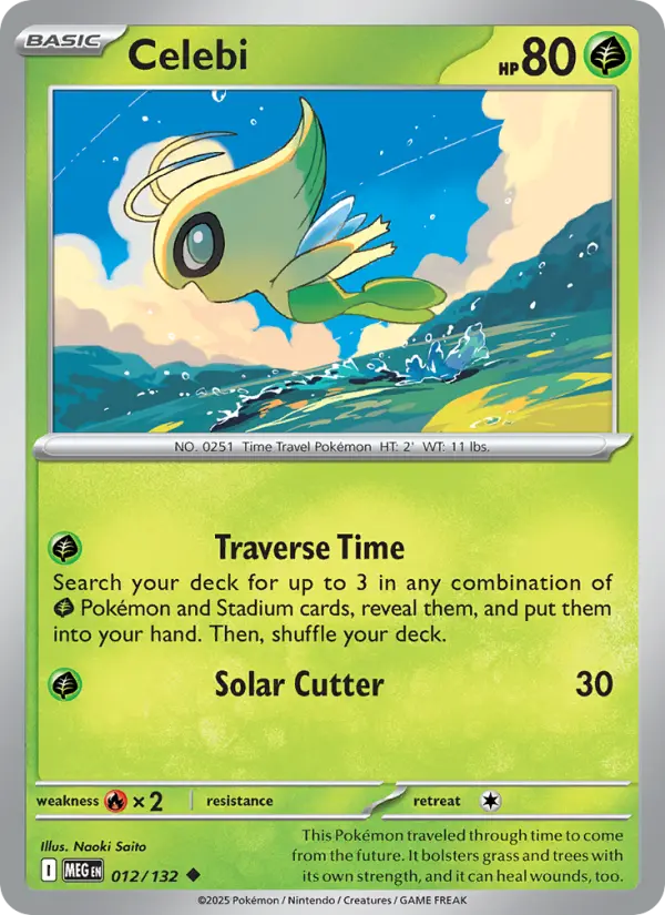 Carte Pokémon Celebi #012 — Méga-Évolution