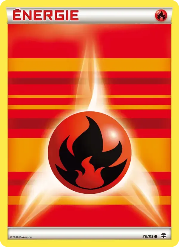 Carte Pokémon Énergie Fire de base #76 — Générations