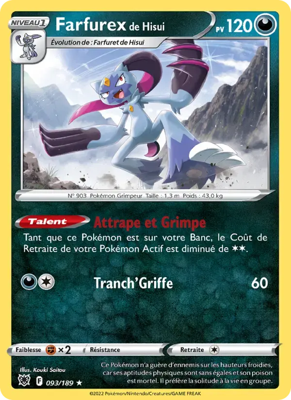 Carte Pokémon Farfurex de Hisui #093 — Astres Radieux