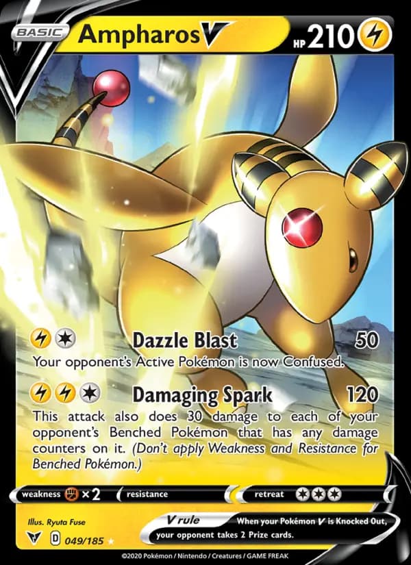 Ampharos V #49 — Vivid Voltage