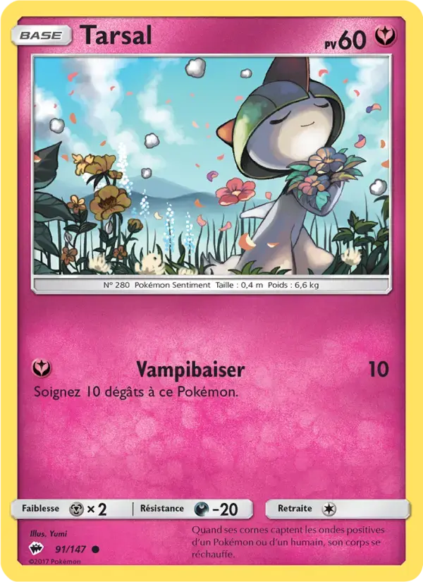 Carte Pokémon Tarsal #91 — Ombres Ardentes