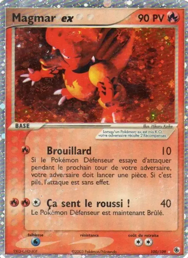 Carte Pokémon Magmar ex #100 — Rubis & Saphir