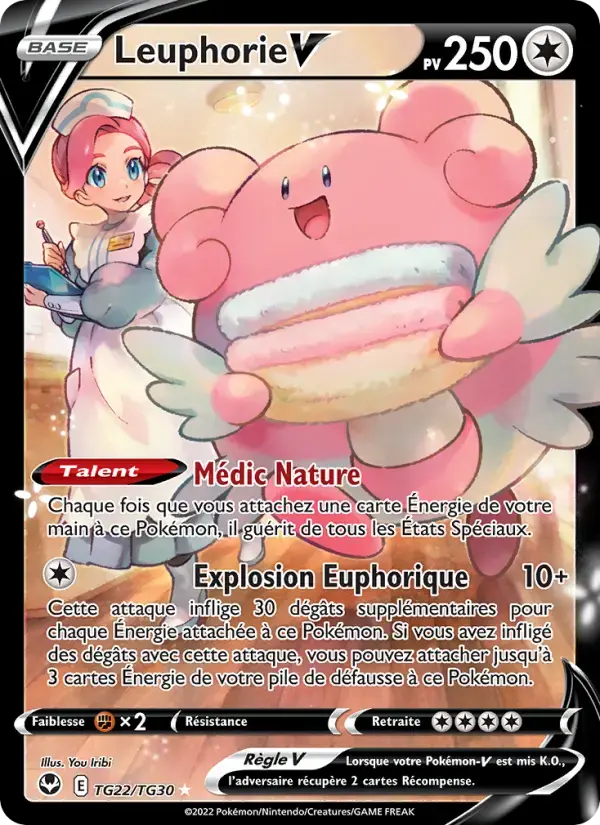 Carte Pokémon Leuphorie V #TG22 — Tempête Argentée