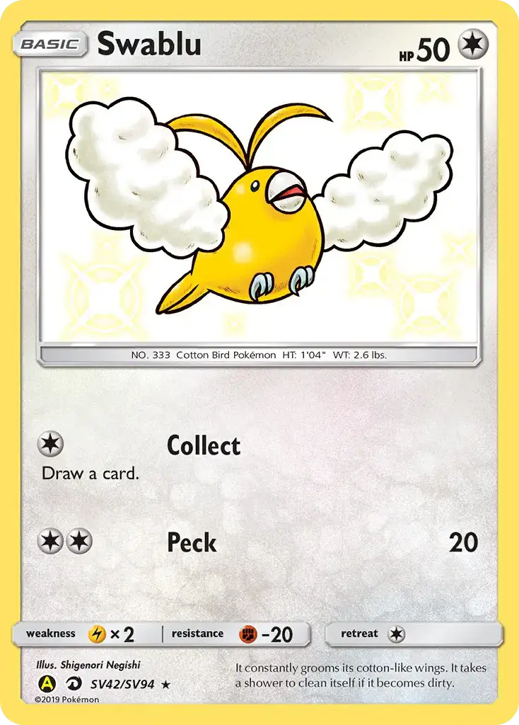 Swablu #SV42 — Hidden Fates