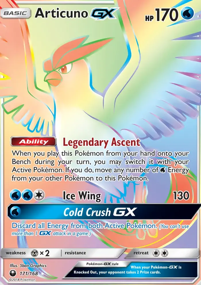 Articuno GX #171 — Celestial Storm