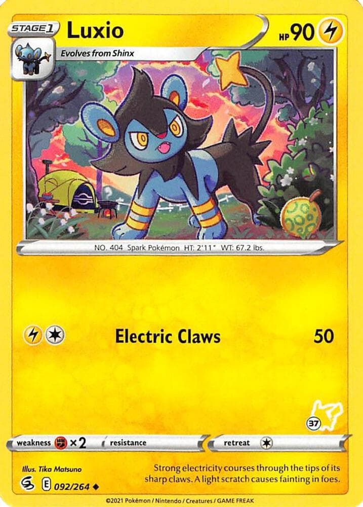 Luxio #092 Stamp V3 — Fusion Strike