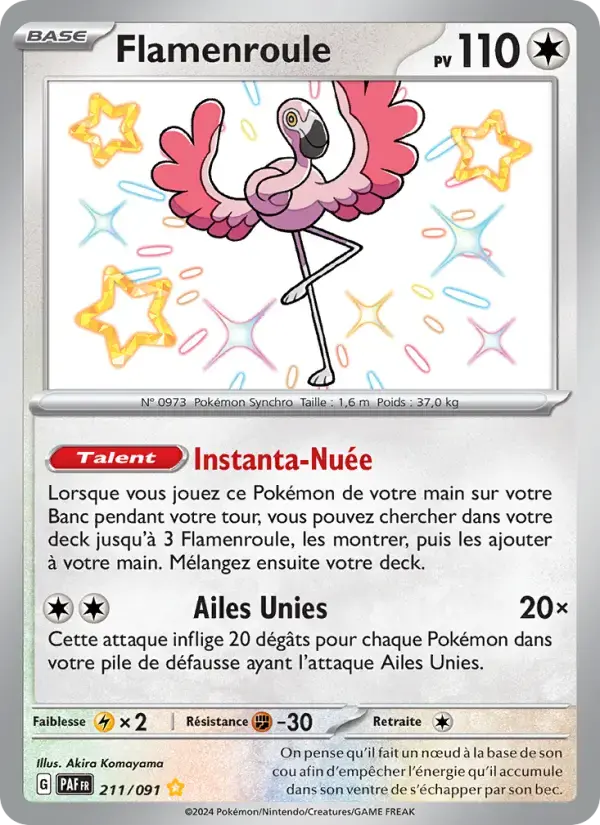 Carte Pokémon Flamenroule #211 — Destinées de Paldea
