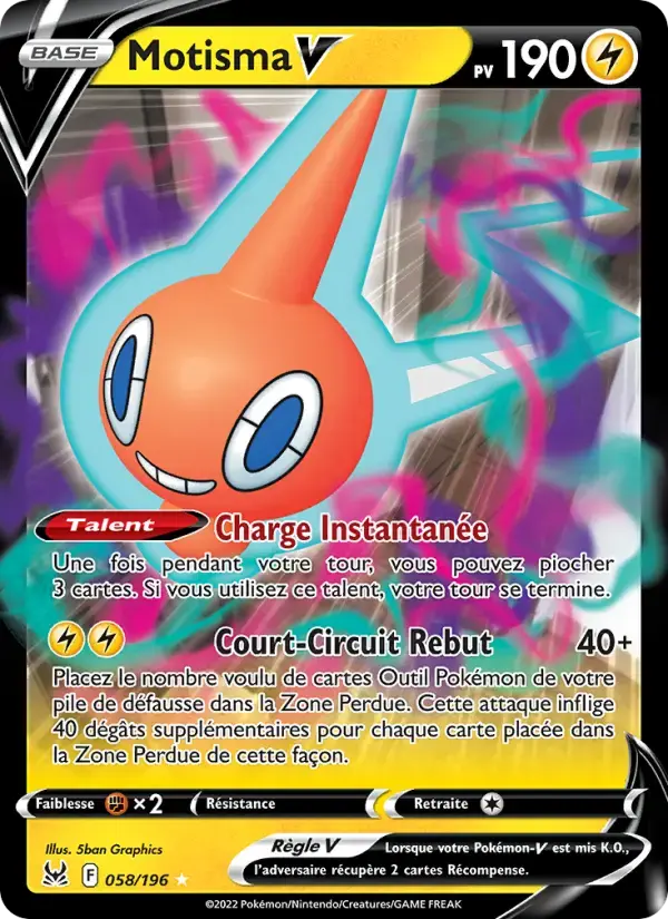 Carte Pokémon Motisma V #058 — Origine Perdue