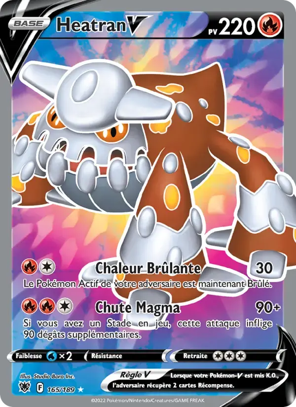 Carte Pokémon Heatran V #165 — Astres Radieux