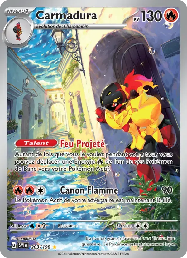 Carte Pokémon Carmadura #203 — Écarlate et Violet