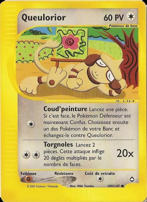 Carte Pokémon Queulorior #109 — Aquapolis