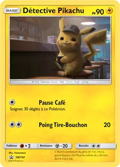 Carte Pokémon Détective Pikachu #SM190 — Promos Soleil et Lune