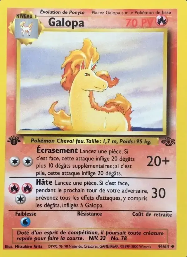 Carte Pokémon Galopa #44 — Jungle