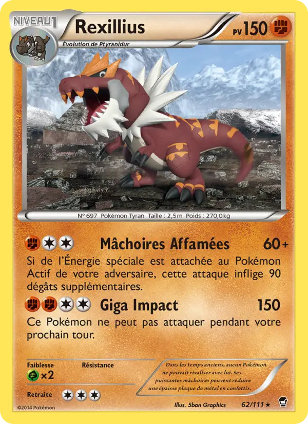 Carte Pokémon Rexillius #62 — Poings Furieux