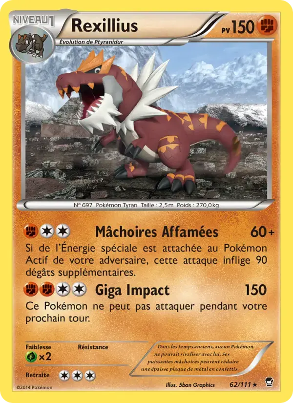 Carte Pokémon Rexillius #62 — Poings Furieux