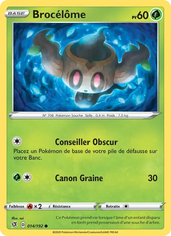 Carte Pokémon Brocélôme #14 — Clash des Rebelles