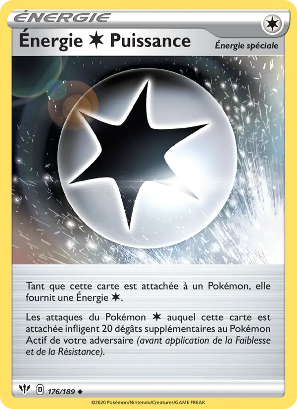 Carte Pokémon Énergie Colorless Puissance #176 — Ténèbres Embrasées