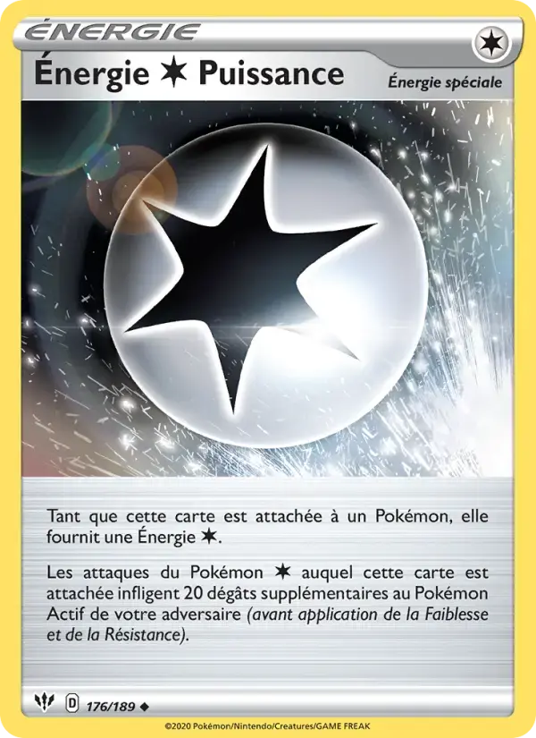 Carte Pokémon Énergie Colorless Puissance #176 — Ténèbres Embrasées