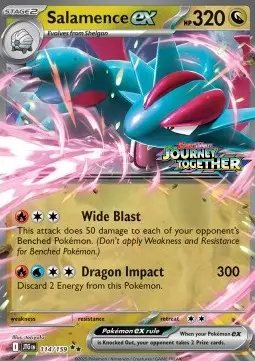 Salamence ex #114 Stamp — Journey Together
