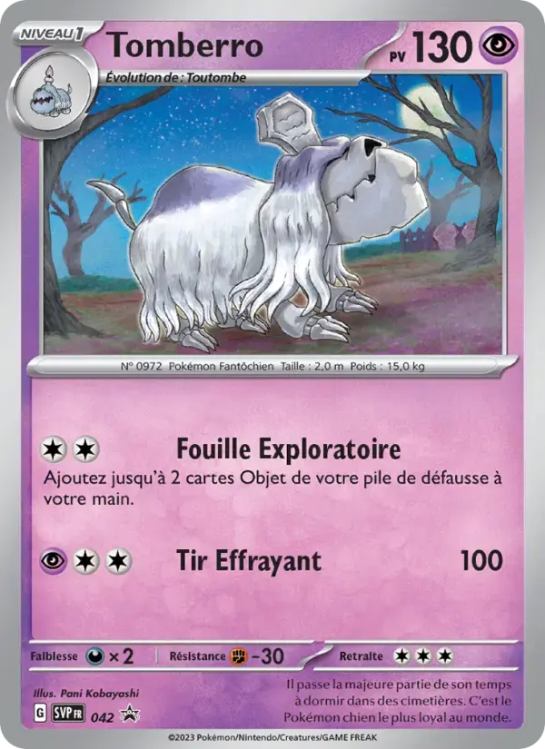 Carte Pokémon Tomberro #042 — Promos Écarlate et Violet