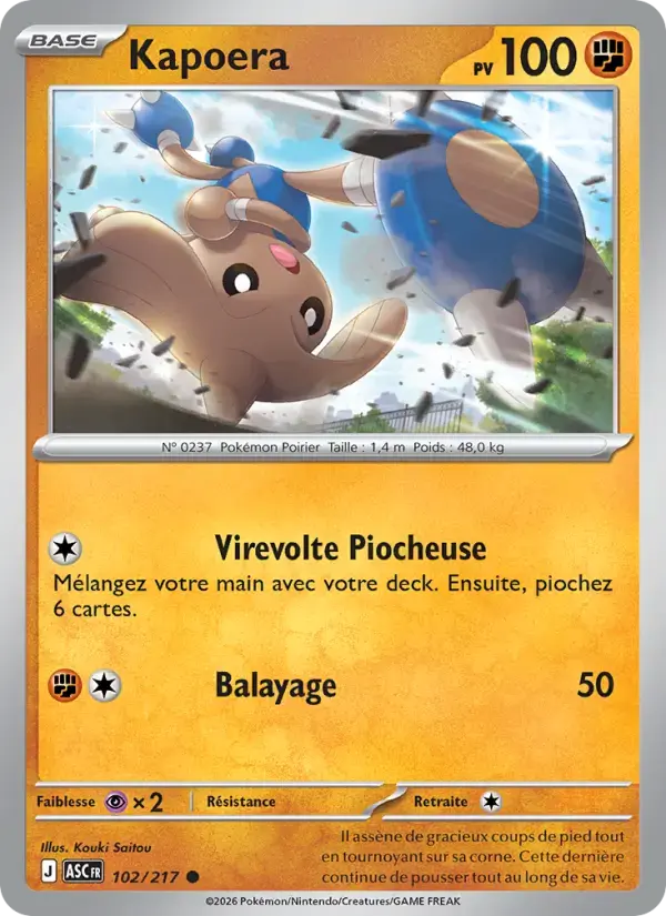 Carte Pokémon Kapoera #102 — Héros Transcendants