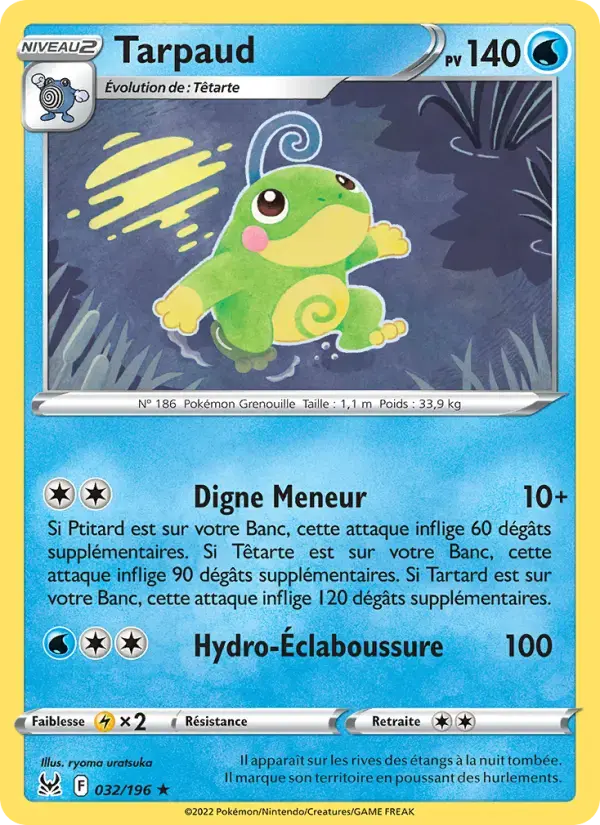 Carte Pokémon Tarpaud #032 — Origine Perdue