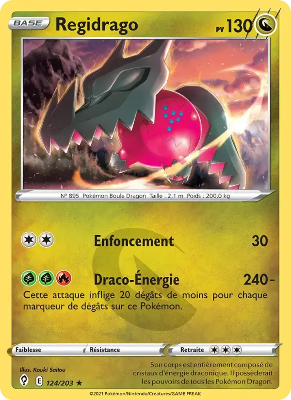 Carte Pokémon Regidrago #124 — Évolution Céleste