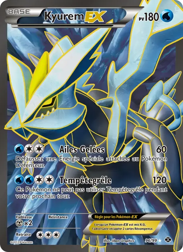 Carte Pokémon Kyurem-EX #96 — Destinées Futures