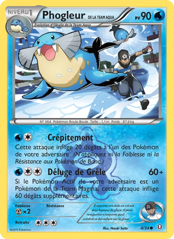 Carte Pokémon Phogleur de la Team Aqua #4 — Double Danger