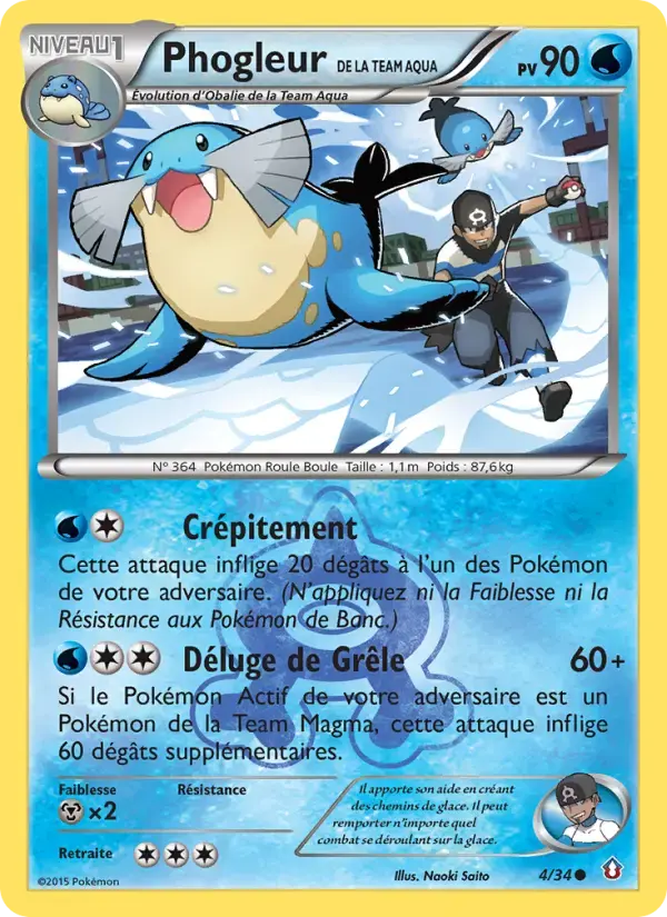 Carte Pokémon Phogleur de la Team Aqua #4 — Double Danger