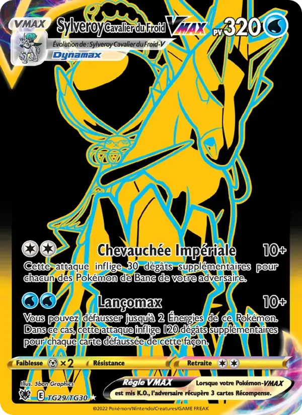 Carte Pokémon Sylveroy Cavalier du Froid VMAX #TG29 — Astres Radieux