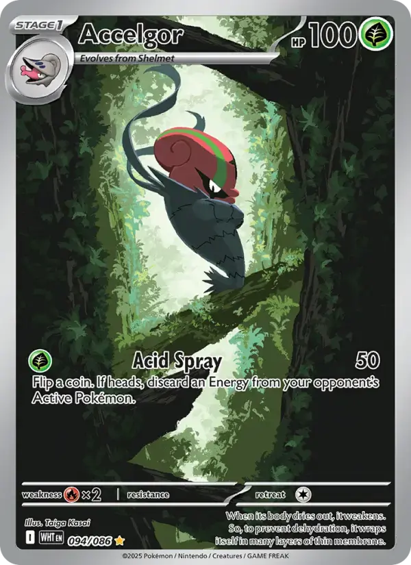 Accelgor #094 — White Flare
