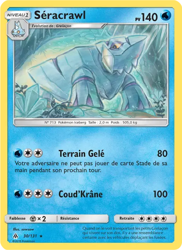 Carte Pokémon Séracrawl #30 — Lumière Interdite