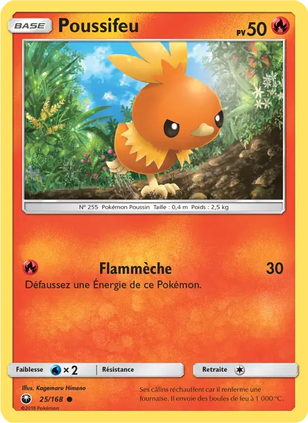 Carte Pokémon Poussifeu #25 — Tempête Céleste