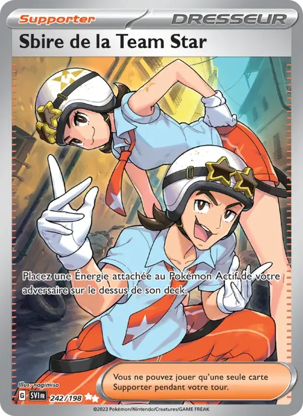 Carte Pokémon Sbire de la Team Star #242 — Écarlate et Violet