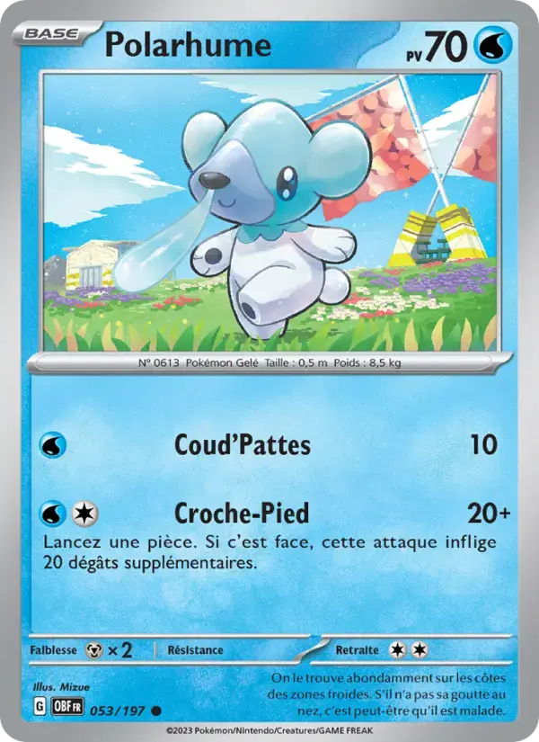 Carte Pokémon Polarhume #053 — Flammes Obsidiennes